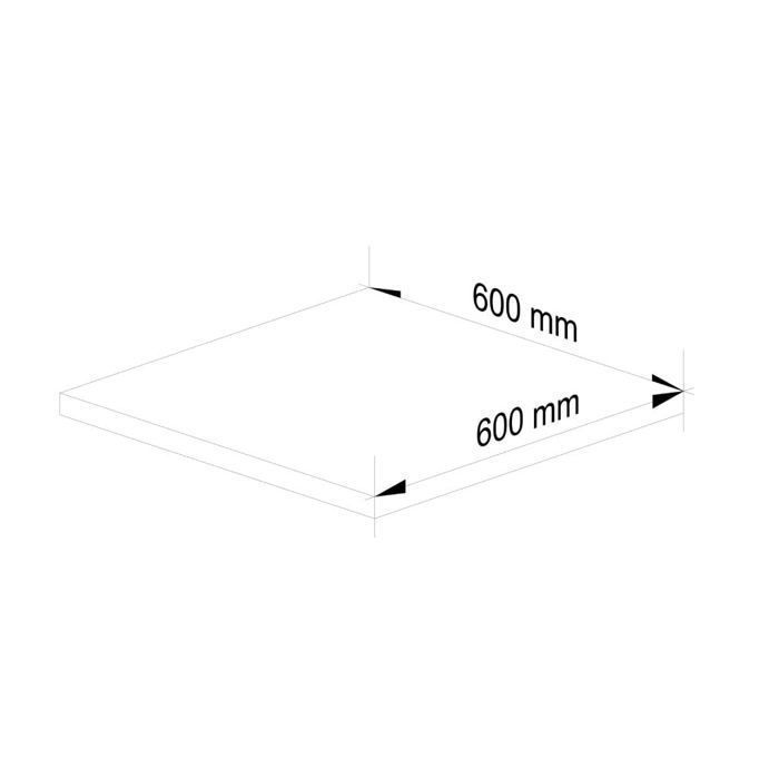 AKORD S60 OLIWIA Encimera de Cocina, Roble Sonoma, 60 cm, 60x60x3,2 cm