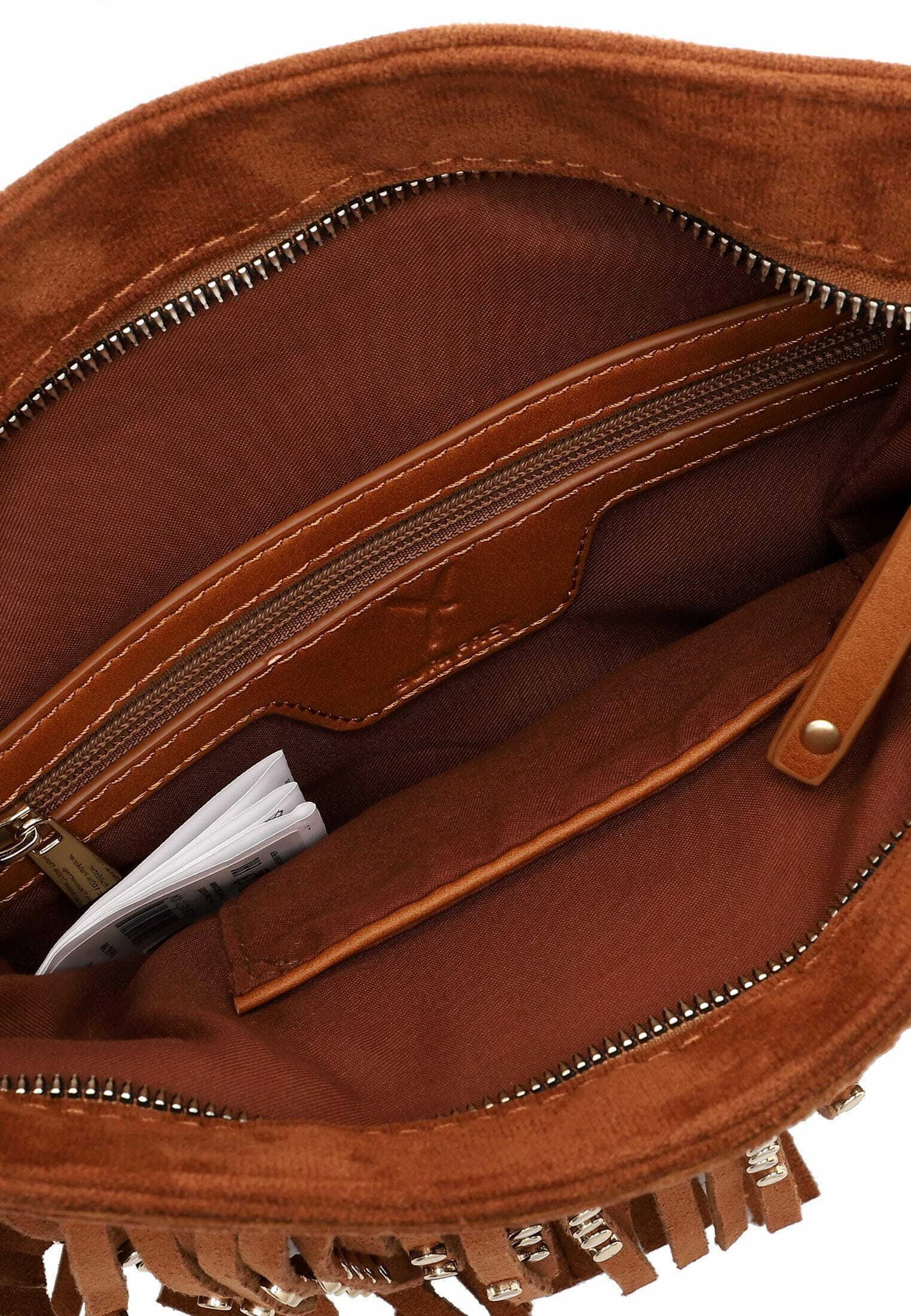 SURI FREY UMHÄNGE BECKY - Borsa a tracolla - cognac