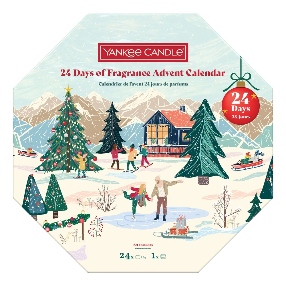 Tea Light Candles Calendario dell'Avvento 2025 - Ghirlanda - Calendario Avvento