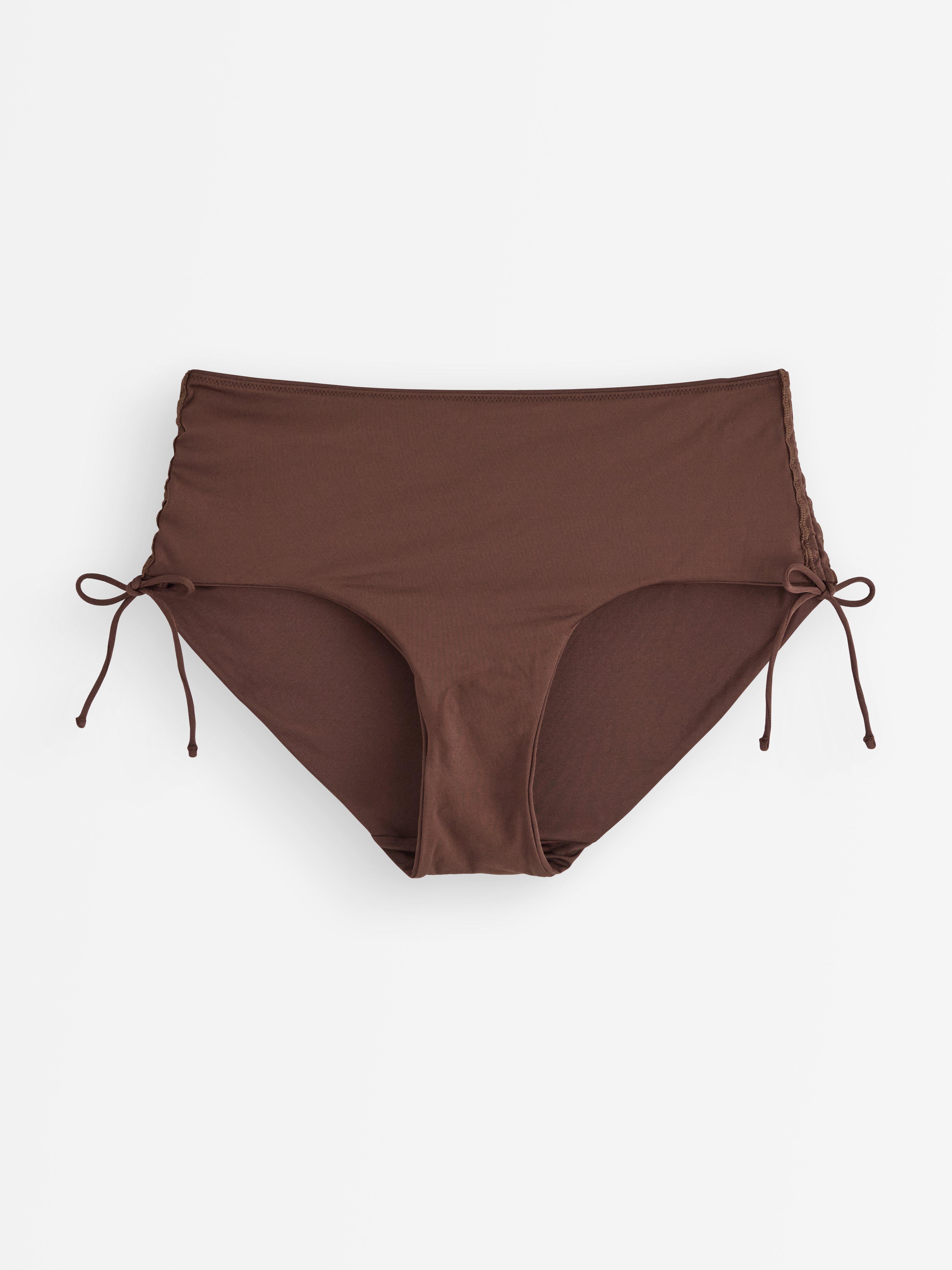 Calcinha de biquíni hipster marrom DK