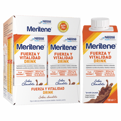 Meritene Voima ja Elinvoima -suklaapirtelöt 4 x 180 ml