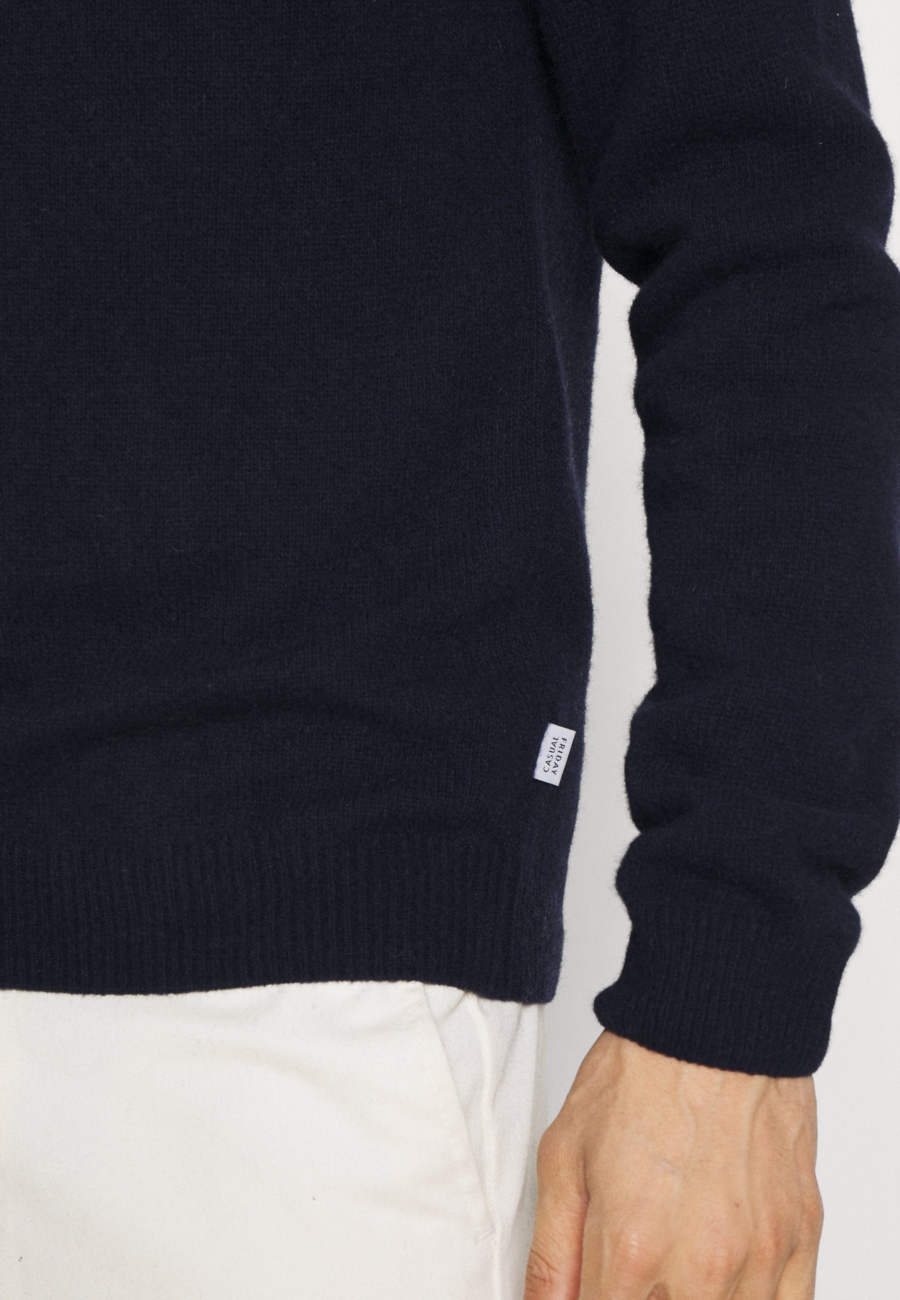 Casual Friday CFKARL CREW NECK - Trui - marineblauwe blazer