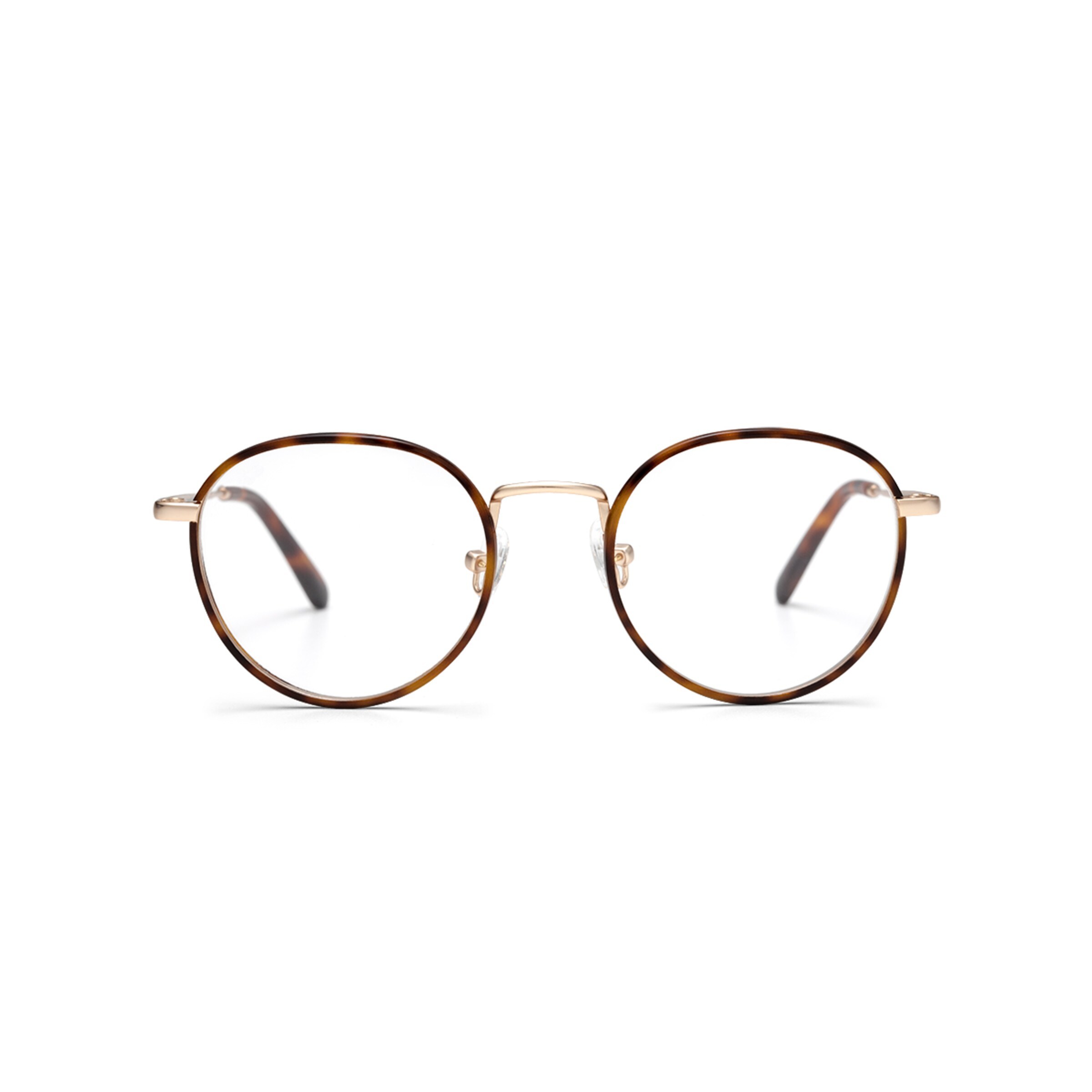 Lunettes de soleil London Small Matt Gold Tortoise avec verres correcteurs