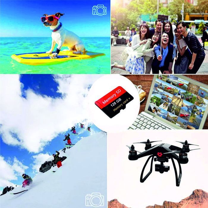 Carte mémoire Micro SD 128 Go - imou - SDXC - Vitesse Full HD - UHS-I - Adaptateur SD inclus