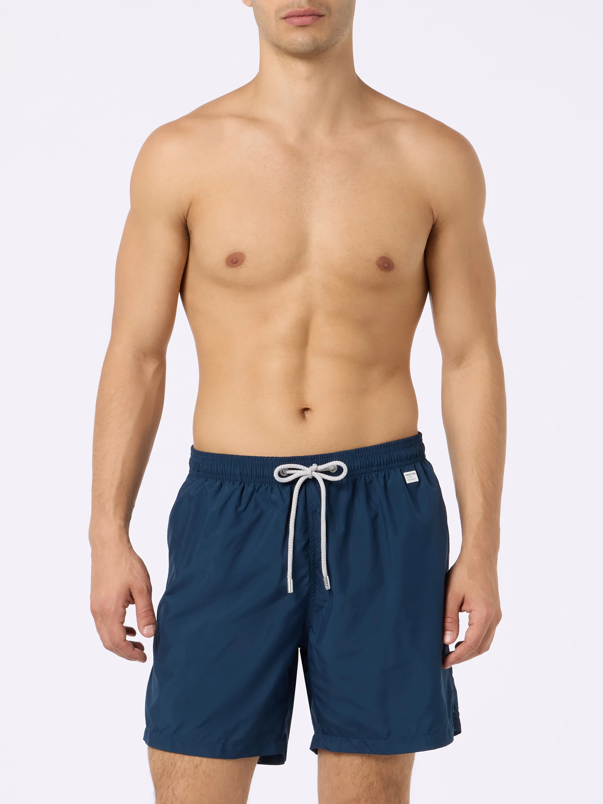 Pantone Special Edition Man's Swim Shorts, Quick Drying, Elastic Waistband, Magnetic Closure | MC2 Saint Barth