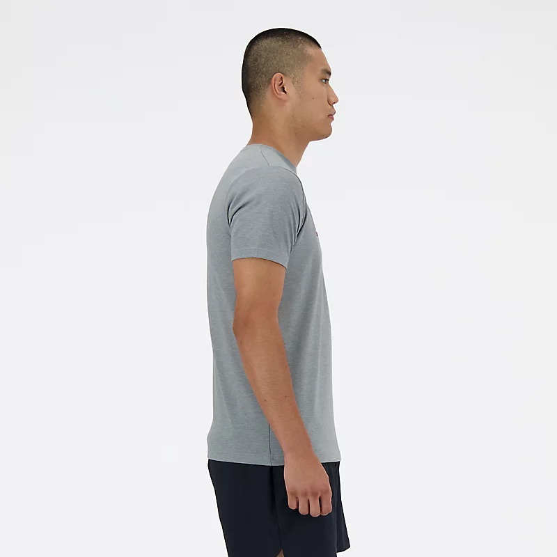 Herren Sport Essentials Heathertech Grafik-T-Shirt - Sportgrau meliert
