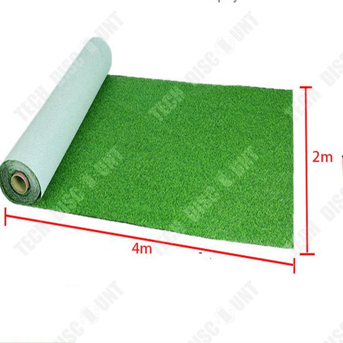 Césped artificial - DESCUENTO TÉCNICO - 2x4m - Duradero - Agradable al tacto - Ignífugo
