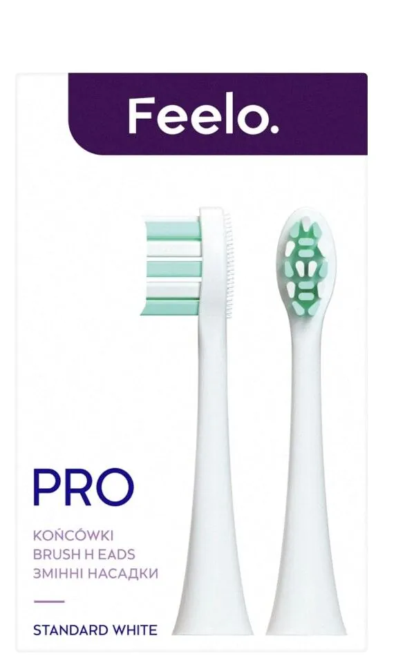 Feelo Końcówki do szczoteczki sonicznej White Standard