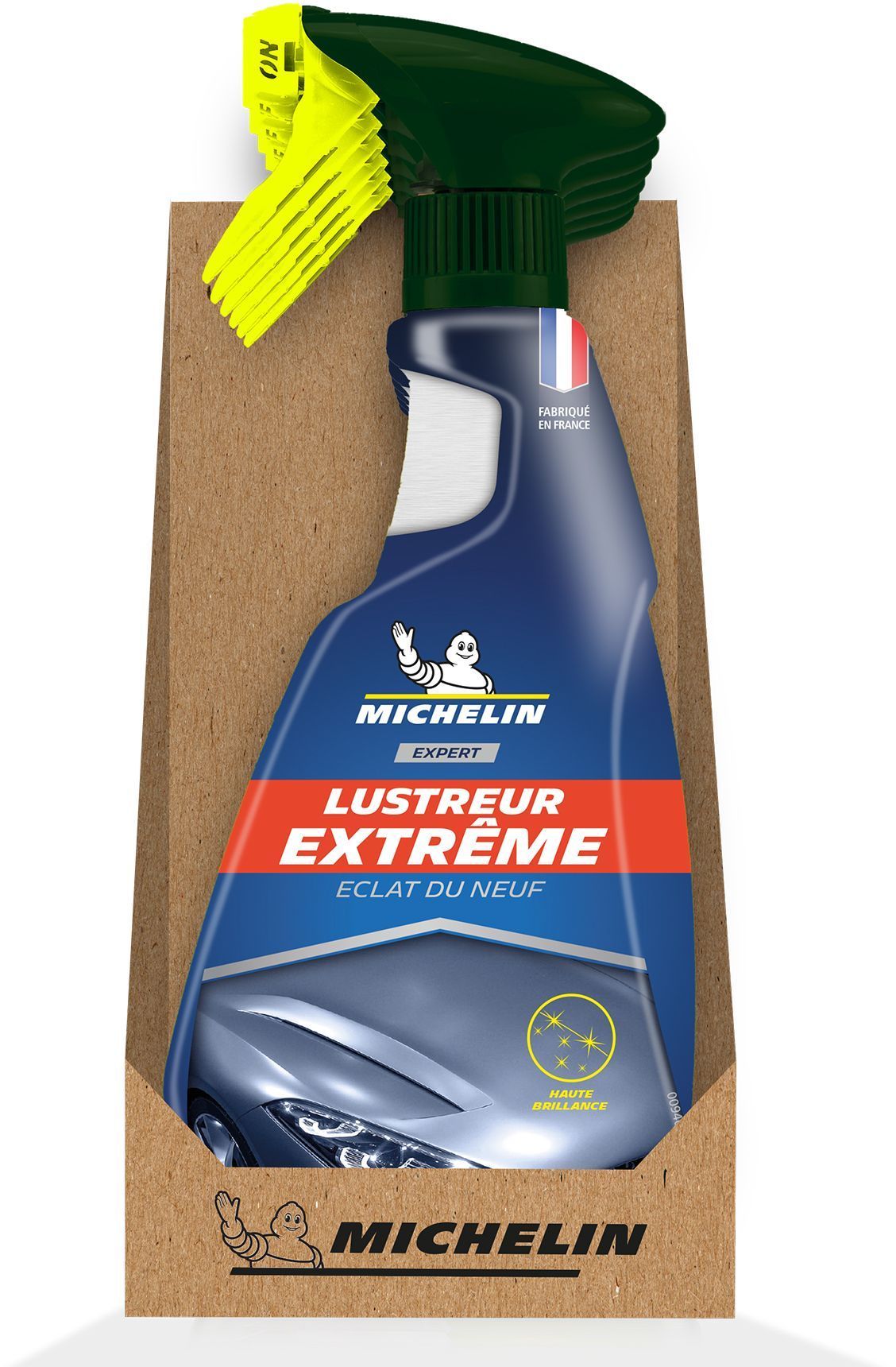 Lustreur brillance extrême carrosserie pulvérisateur 500ml - MICHELIN - Gamme Expert - pose un film protecteur longue durée