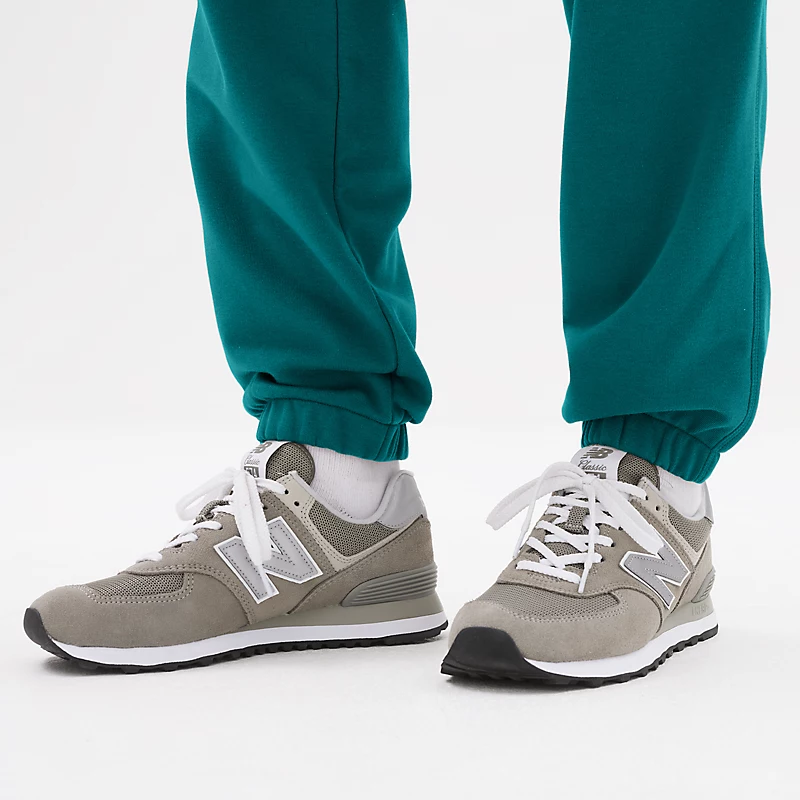 Unisex joggingbroek van French Terry in vintage turquoise.
