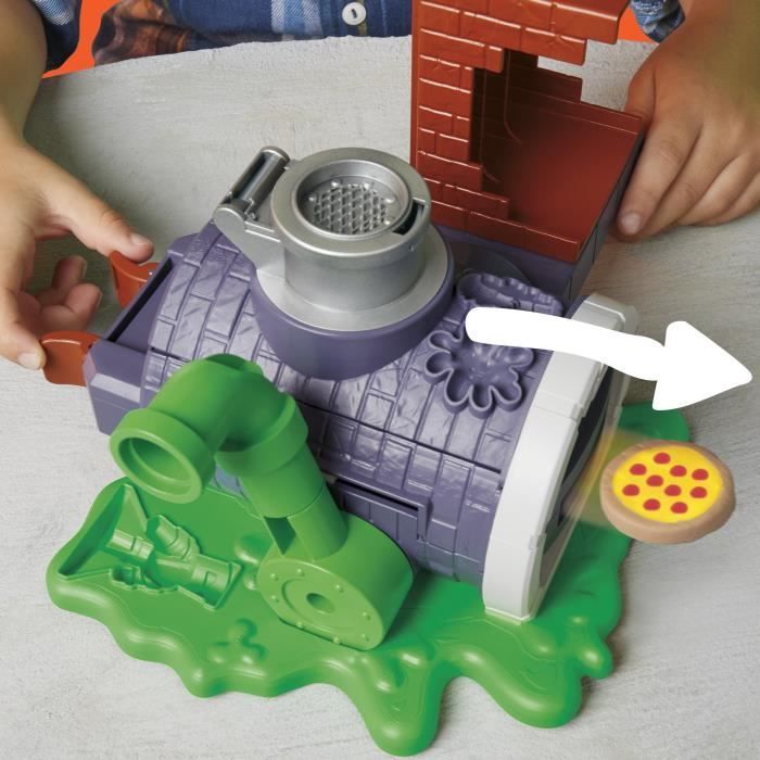 Play-Doh Les Tortues Ninja Four lance-pizza, coffret de pâte à modeler