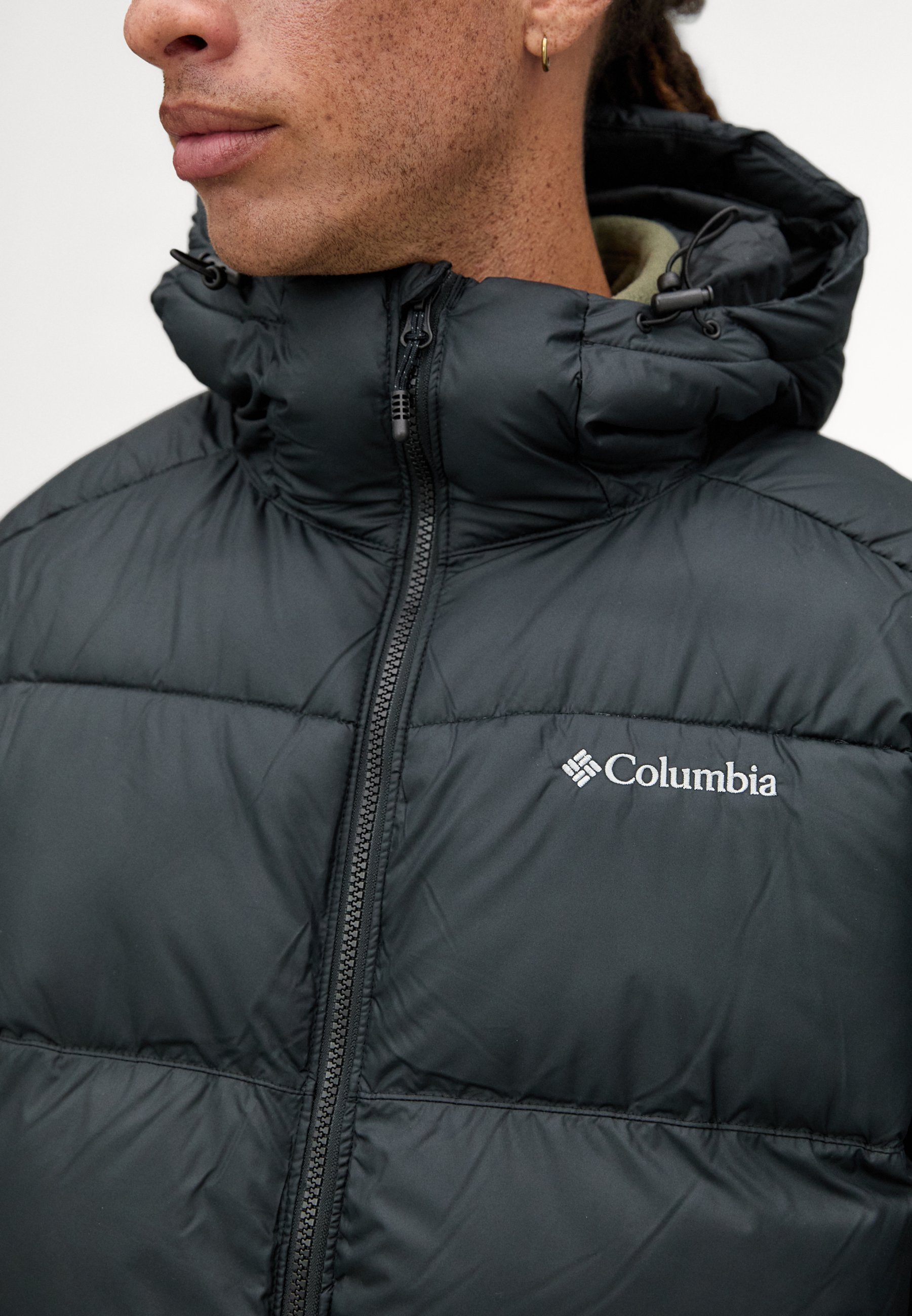 HEATHER HEAT HOODED - Zimní bunda - black