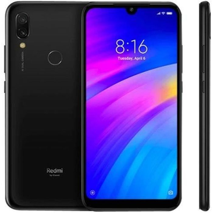 XIAOMI Redmi 7 noir 32Go - Reconditionné - Excellent état