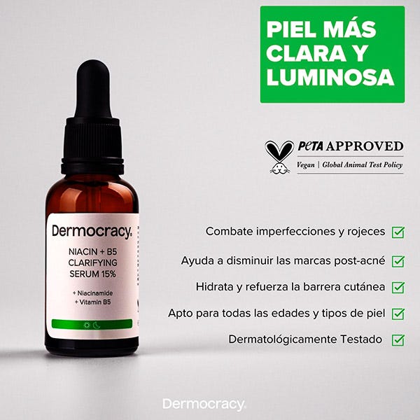 Niacin+B5 Tisztító Szérum 15%| 30ML