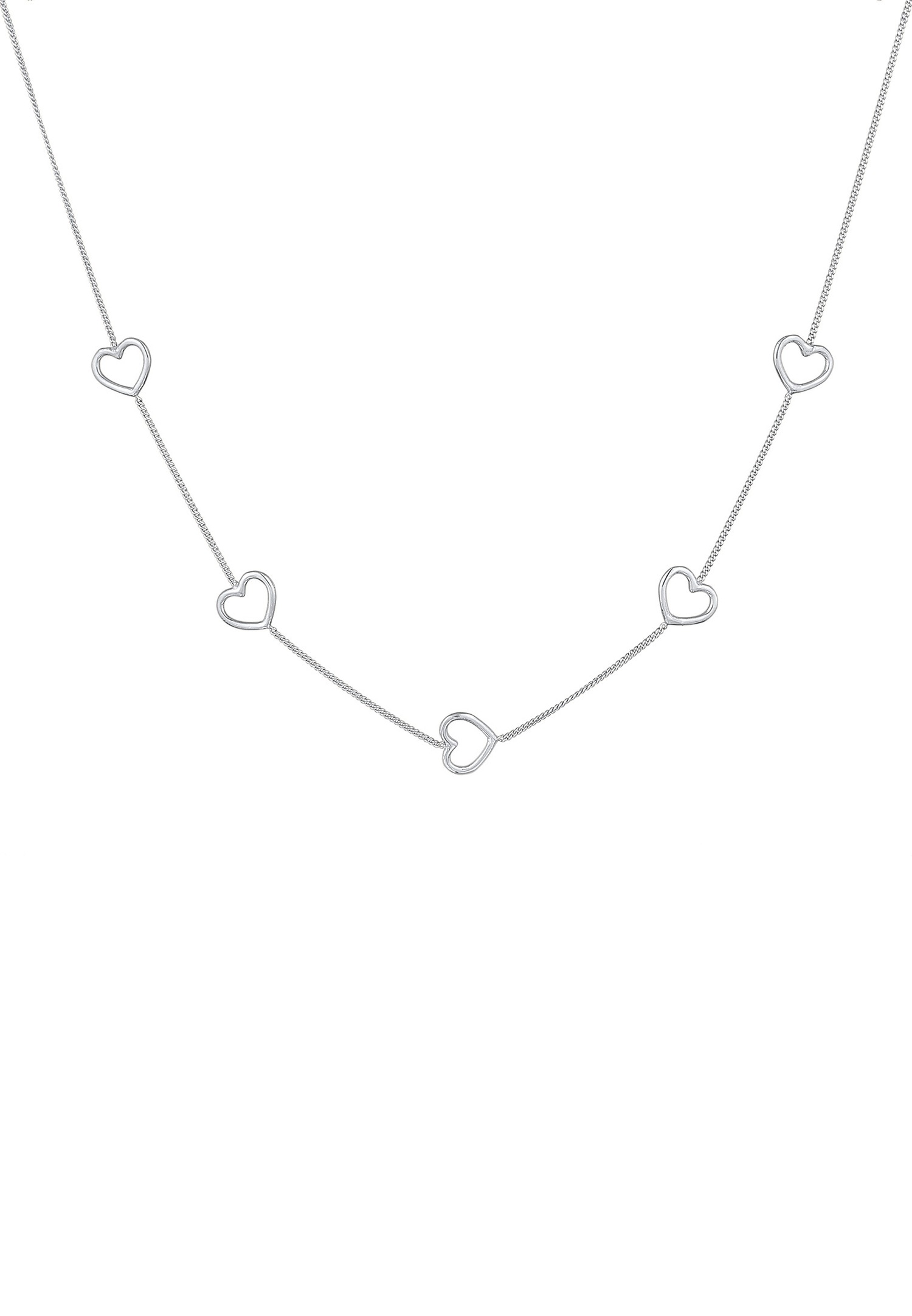 Elli Femmes Symbole Cœur Amour Cut-Out en argent sterling 925