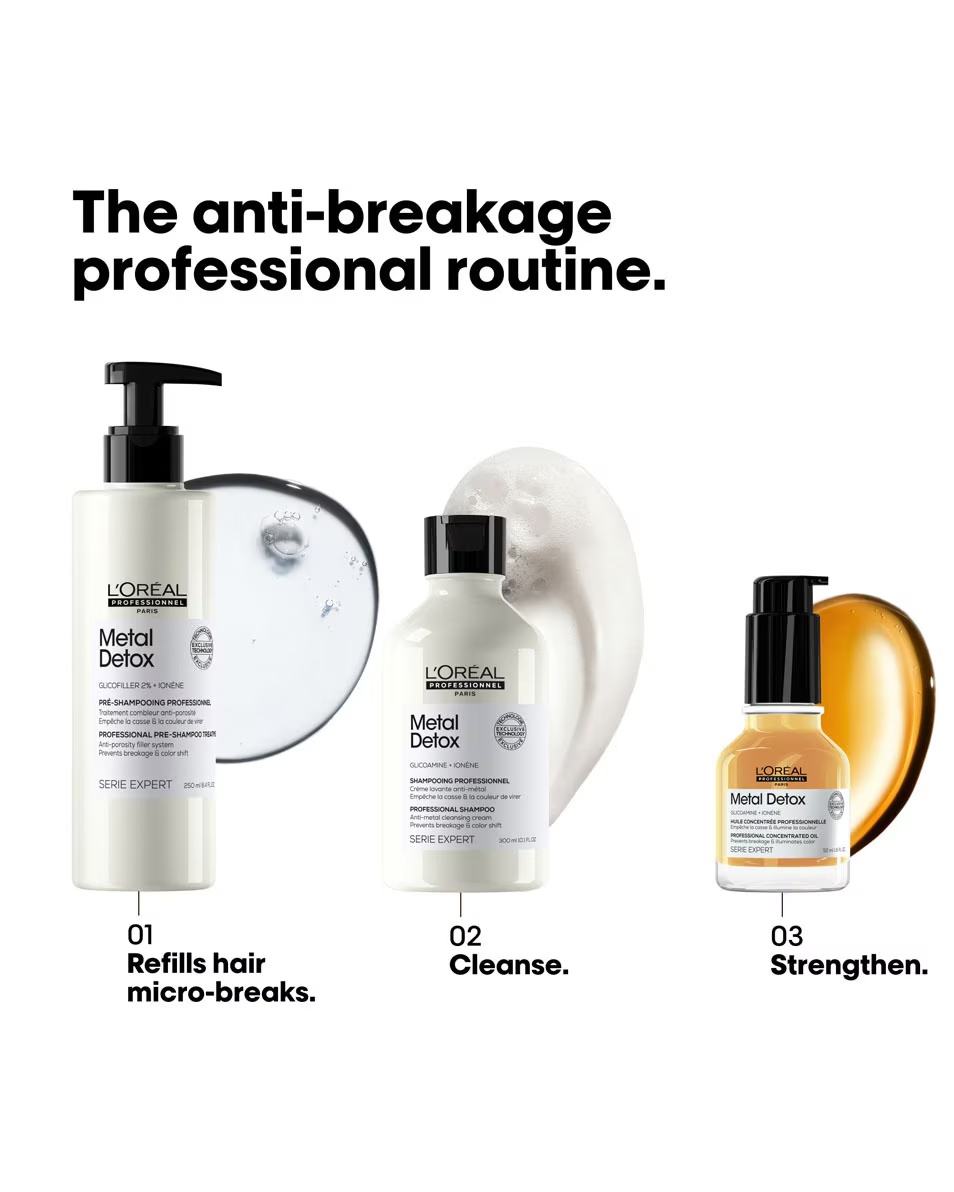 L'OREAL PROFESSIONNEL Metal Detox Προ-σαμπουάν για ταλαιπωρημένα και σκασμένα μαλλιά