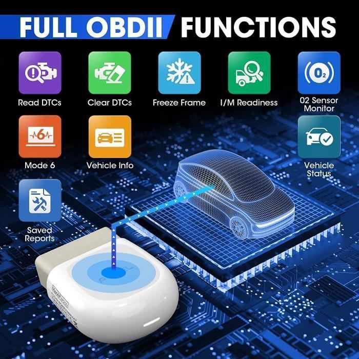 Autel AP200 OBD2 Bluetooth Car Diagnostic Tool with Full System Diagnostics
