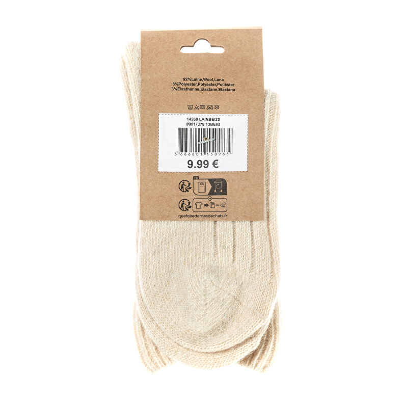 Chaussettes et collants Femme Beige