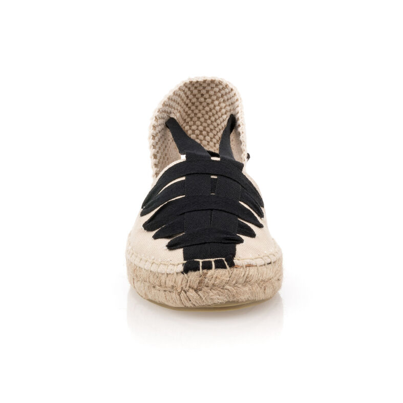 Beige espadrilles voor dames met touwzolen