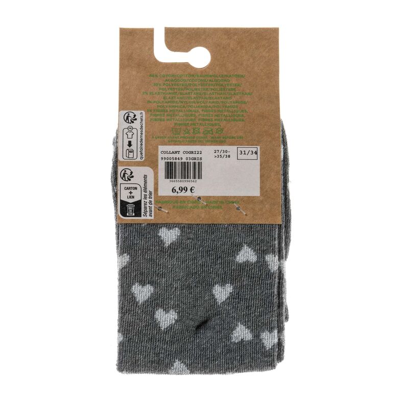 Chaussettes et collants Femme Gris