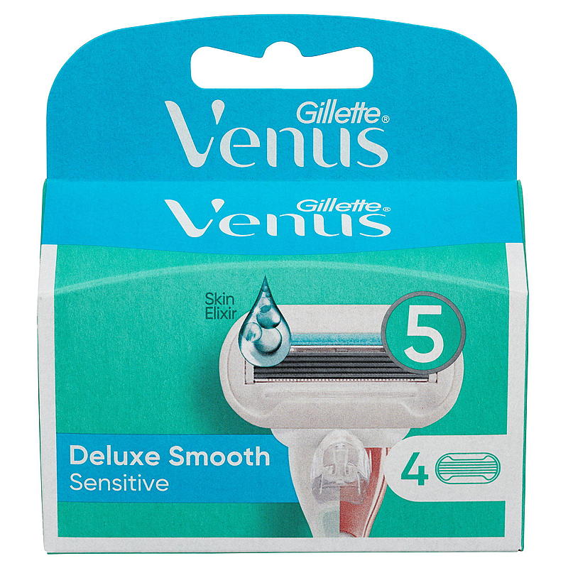 Gillette Gillette-blader, 4-pakning, glatte, sensitive