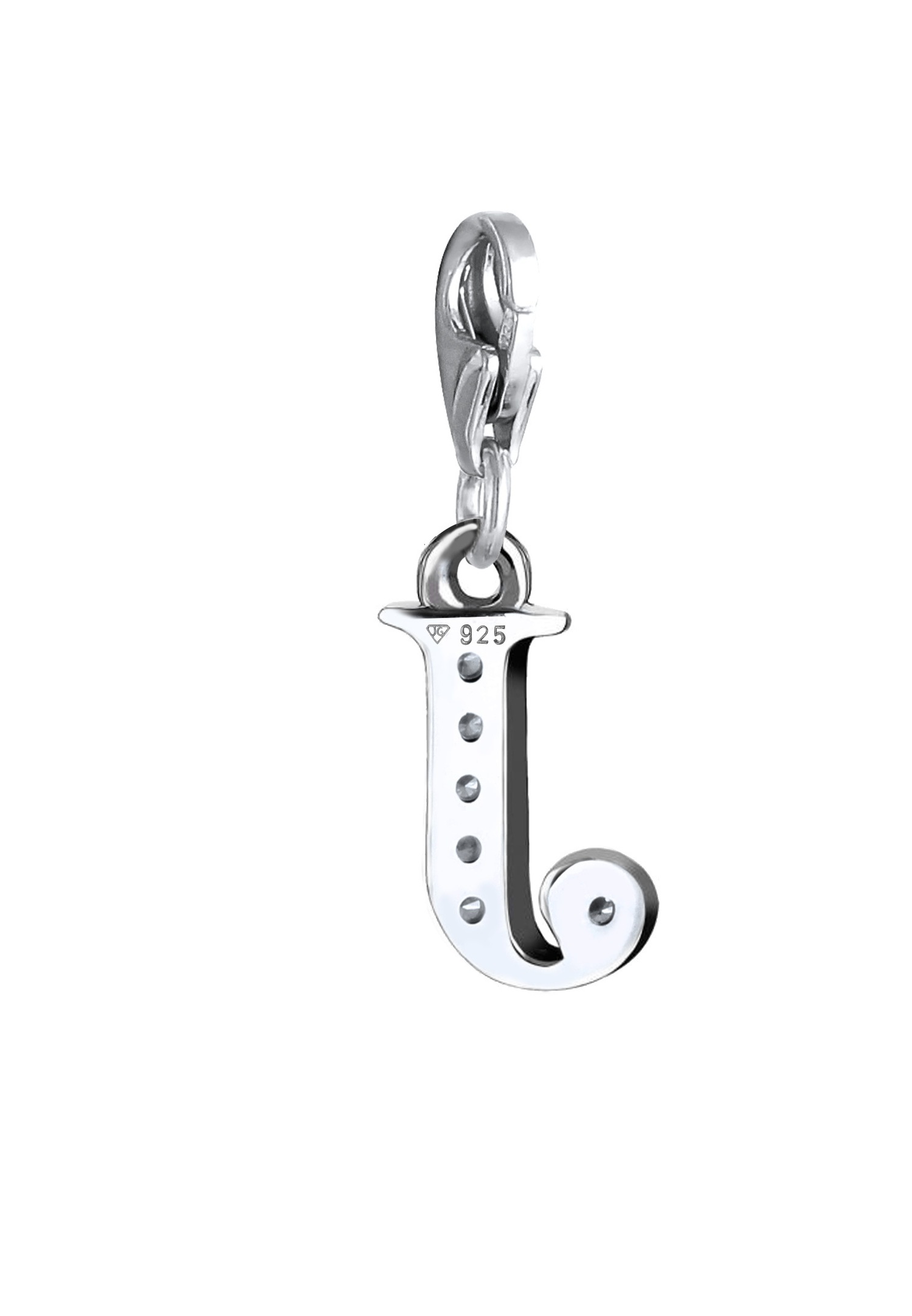 Nenalina Charm lettre Pendentif individuel et personnalisé en argent 925 Sterling pour tous les porteurs de Charm actuels