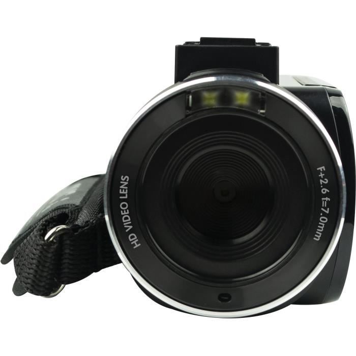 Caméscope AGFA PHOTO CC2700 Noir - Ecran tactile 3.0'' - 2,7K - Stabilisation Electronique DIS