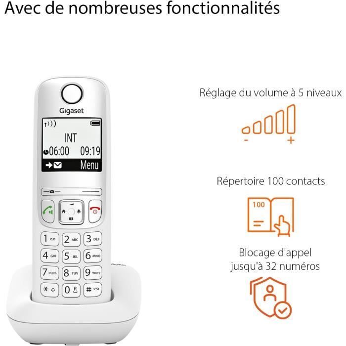 GIGASET A695 Trio Schnurlostelefon – 3 Mobilteile – Großes, kontrastreiches Display – Freisprechfunktion