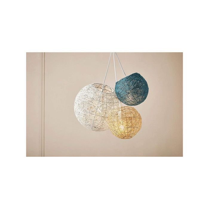 Lampenkap - Hanglamp - Bolvormig - Natuurlijk - 20 cm diameter - Modern - Woonkamer