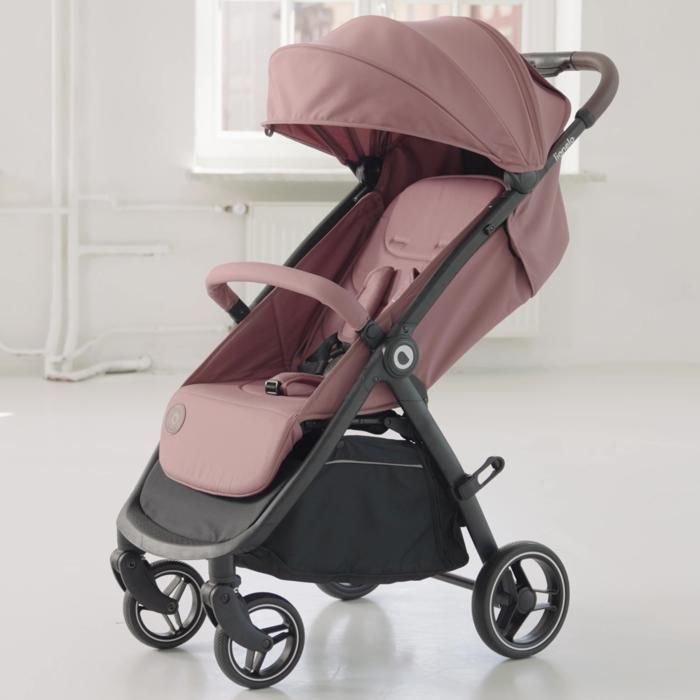 Poussette compacte LIONELO Ingrid - Amortissements - Jusqu'à 22 kg - Légère & pliable - Rose