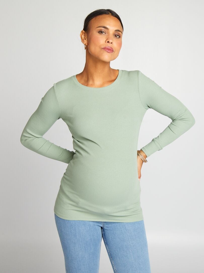 Zwangerschaps-T-shirt - GROEN