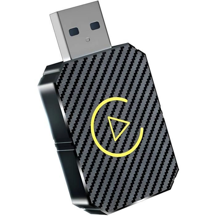 Adaptador inalámbrico para CarPlay y Android Auto, Bluetooth, Wi-Fi, conectar y usar, transmisión de voz, amplia compatibilidad.