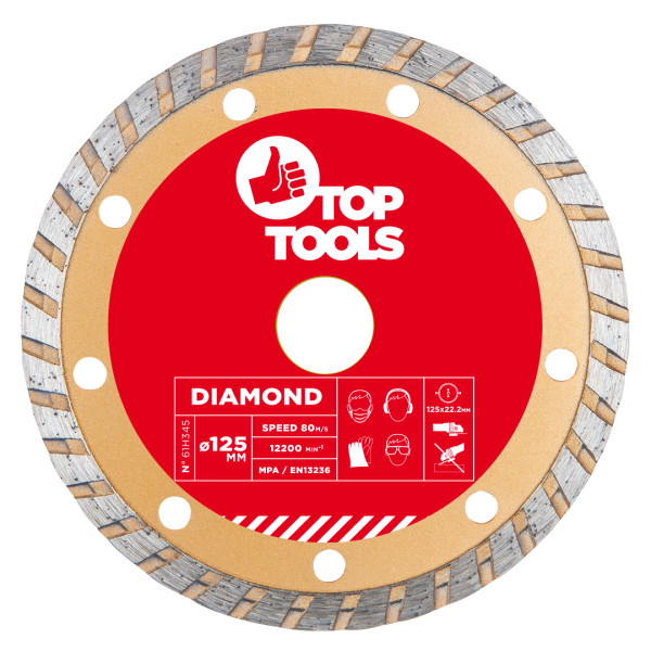 Tarcza diamentowa 125 x 22.2mm Top Tools 61H345