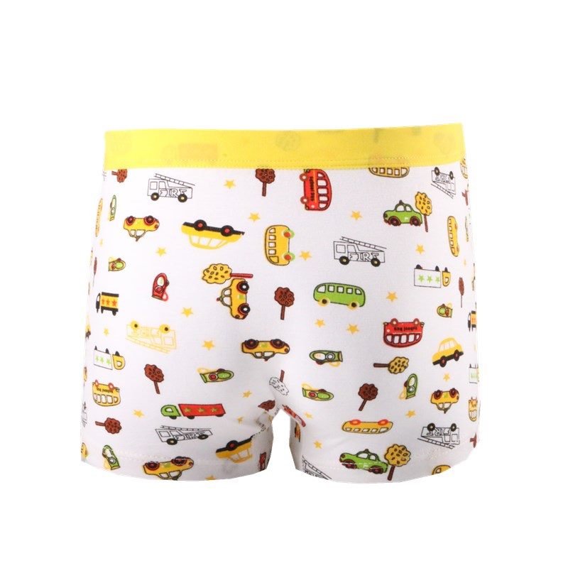 Lot de 6 boxers/culottes garçon en lycra avec motif ours pour enfants