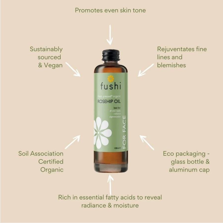 Fushi veido aliejus su erškėtuogių sėklų aliejumi - 100 ml