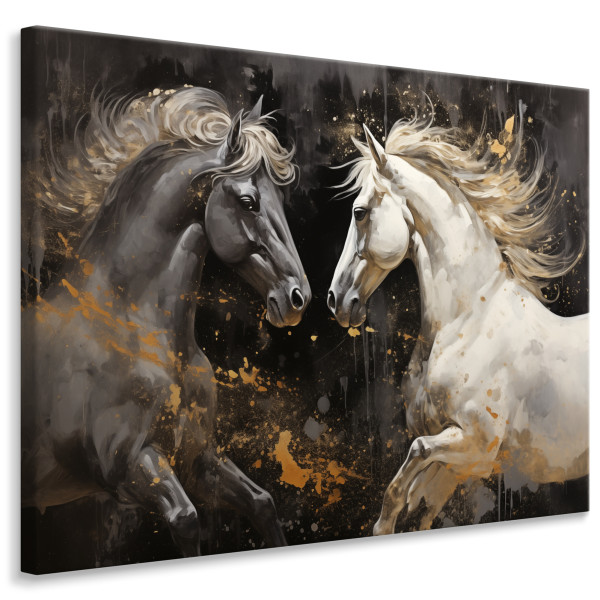 Obraz Do Salonu Abstrakcyjne Konie 3D 30x20cm