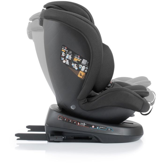 Silla de coche BABYAUTO Sigma iFix Vivitta - Grupo 0/1/2/3 - 40/150 cm - Isofix + Top Tether - Giro de 360° - Reclinable - Negra