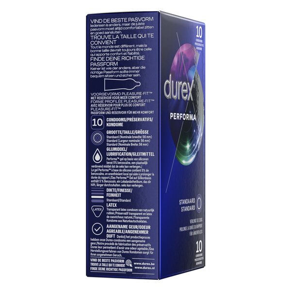 Προφυλακτικά Durex Performa<br>Ιατρική συσκευή - 10 τεμάχια