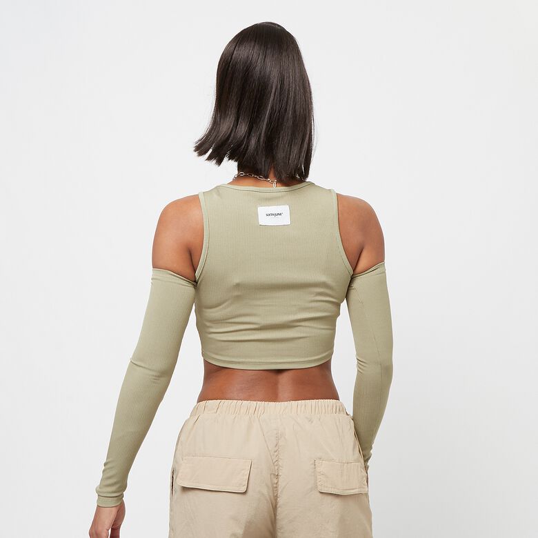 Crop top met mouwen uit de jaren 2000