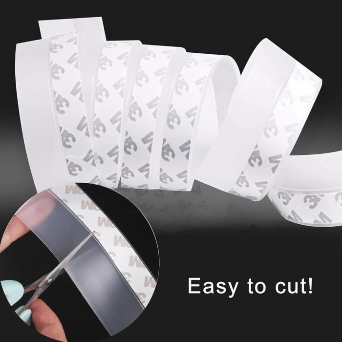 Door Seal, Window Seal, Self-Adhesive Rubber Door and Window Seals, Draft Stopper for Cold Insulation (10 m)