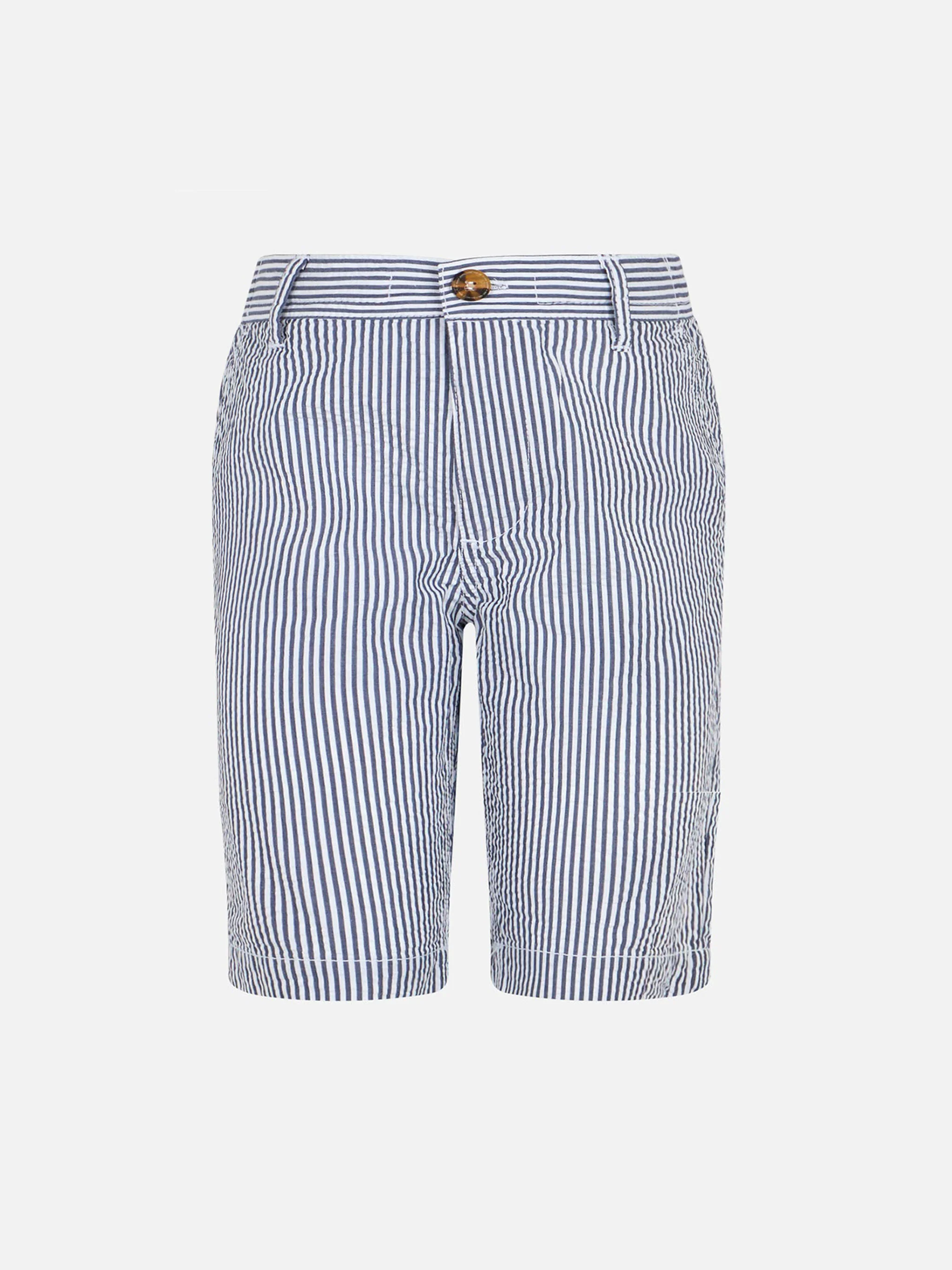 Bermuda shorts in seersucker da bambino Ischia Jr