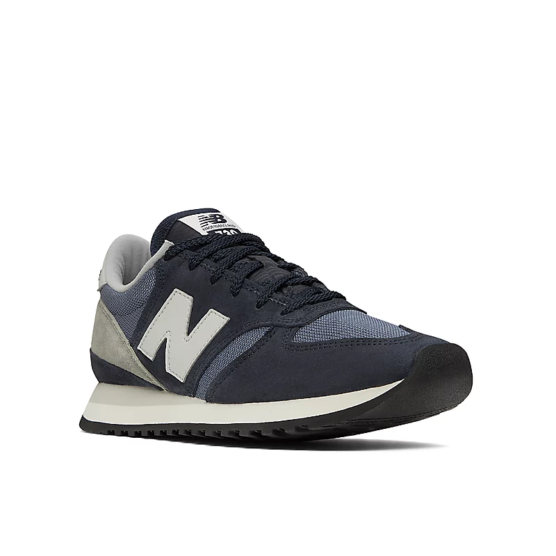Herenschoenen, gemaakt in het VK, model 730 - Marineblauw met grijs