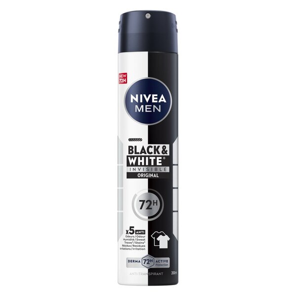 NIVEA Men Black & White Invisible Original Antitranspirant Spray<br>200ml