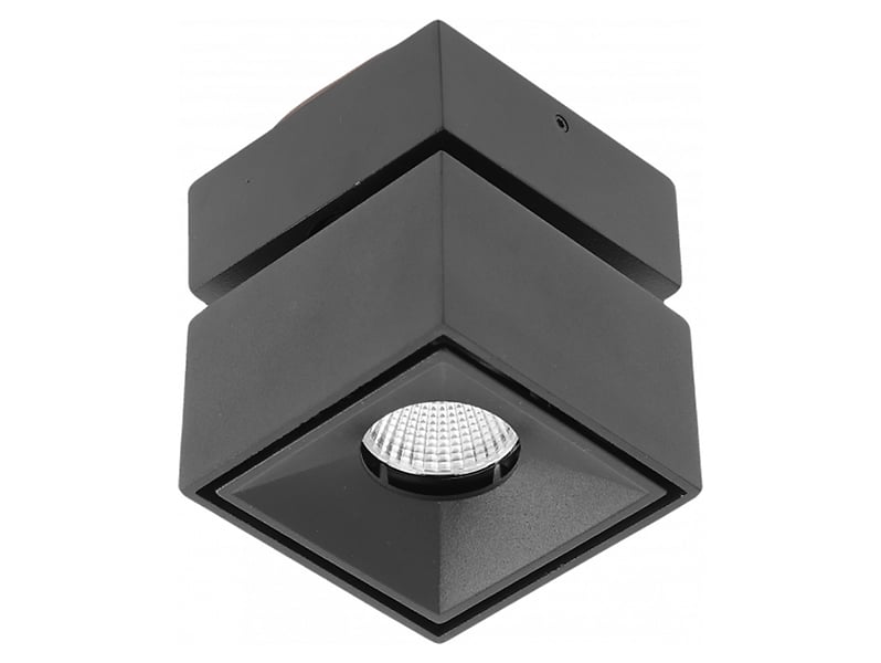 Spot Bianco LED aluminiowy czarny