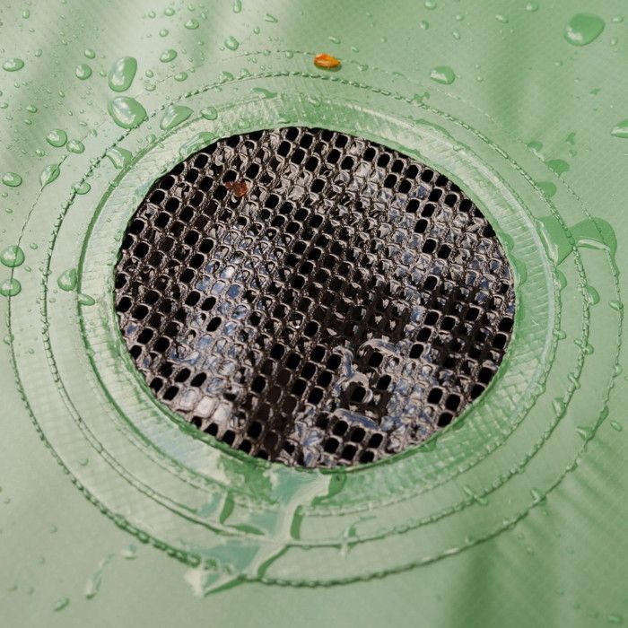 Réservoir récupérateur eaux de pluie 800 Litres cuve souple PVC armé - Pliable - Avec Robinet et Soupape de Décharge - Filtre