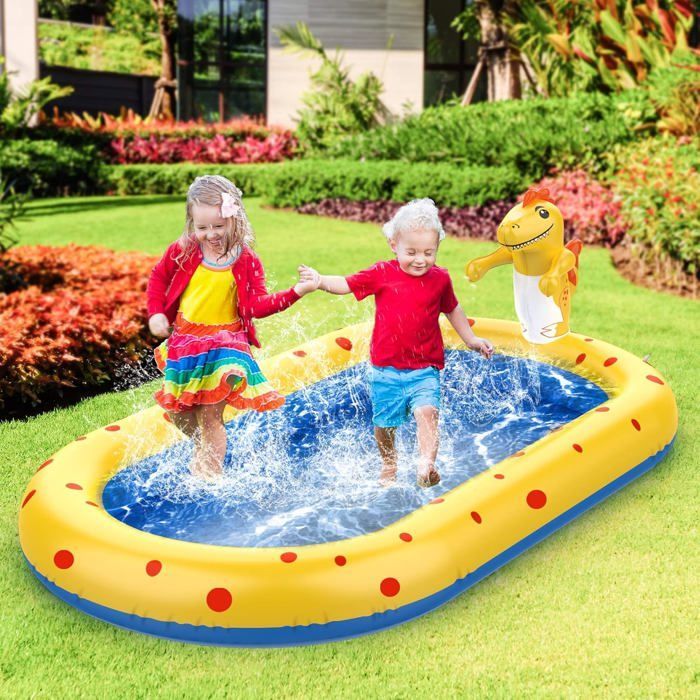 piscine gonflable autoportante，Piscine Gonflable Enfant Aire De Jeux, pour 3—8 Ans Garçons Filles，170 x 103cm