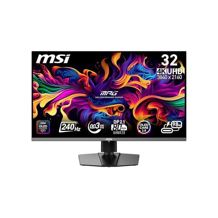 Monitor para PC - MSI - MPG 322URX QD-OLED - 31,5 polegadas - 4K Ultra HD - Preto