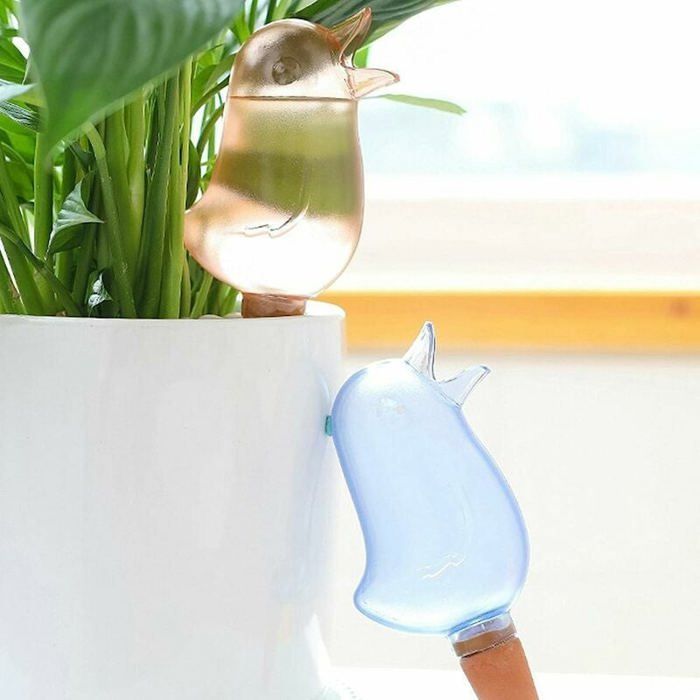 Automatic drip irrigation - PZCC - Bird - Indoor and outdoor - 2 pieces - Pink and blue