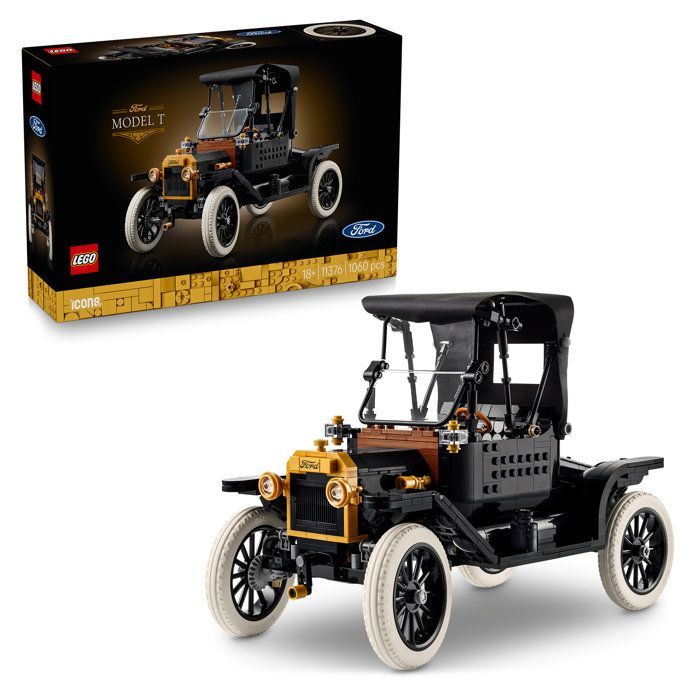 LEGO Icons 11376 Ford Model T - Set for Adults - Collector's Car Model - Gift