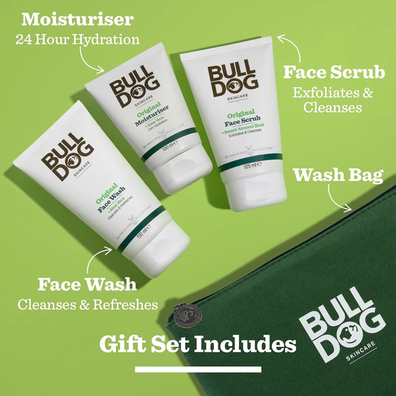 Darilni set za nego obraza Bulldog Original Skincare Kit